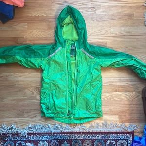 LL Bean Rain Jacket Fleece Lined -Boys